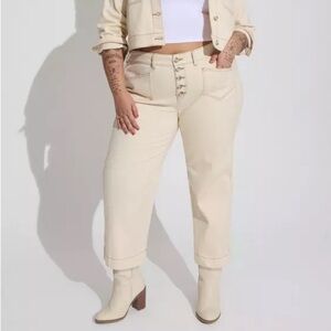 TORRID Crop Wide Leg Classic Denim High-Rise Jeans